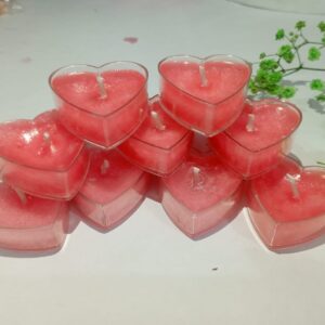 Heart Shaped Rose Fragrance V Day T light